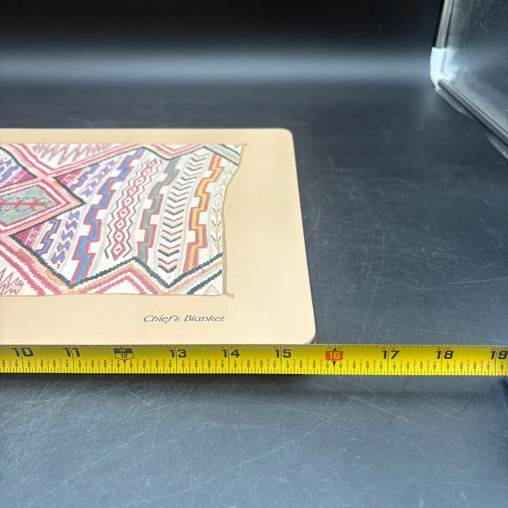 Vtg Pimpernel Navajo Weavings Cork Back Placemats Set of 4 Made in England
